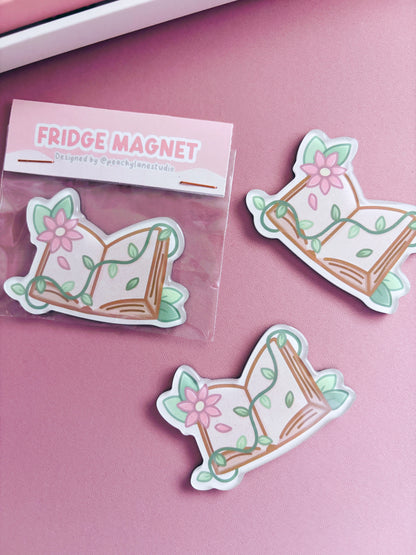 Open Book Glitter Acrylic Magnet