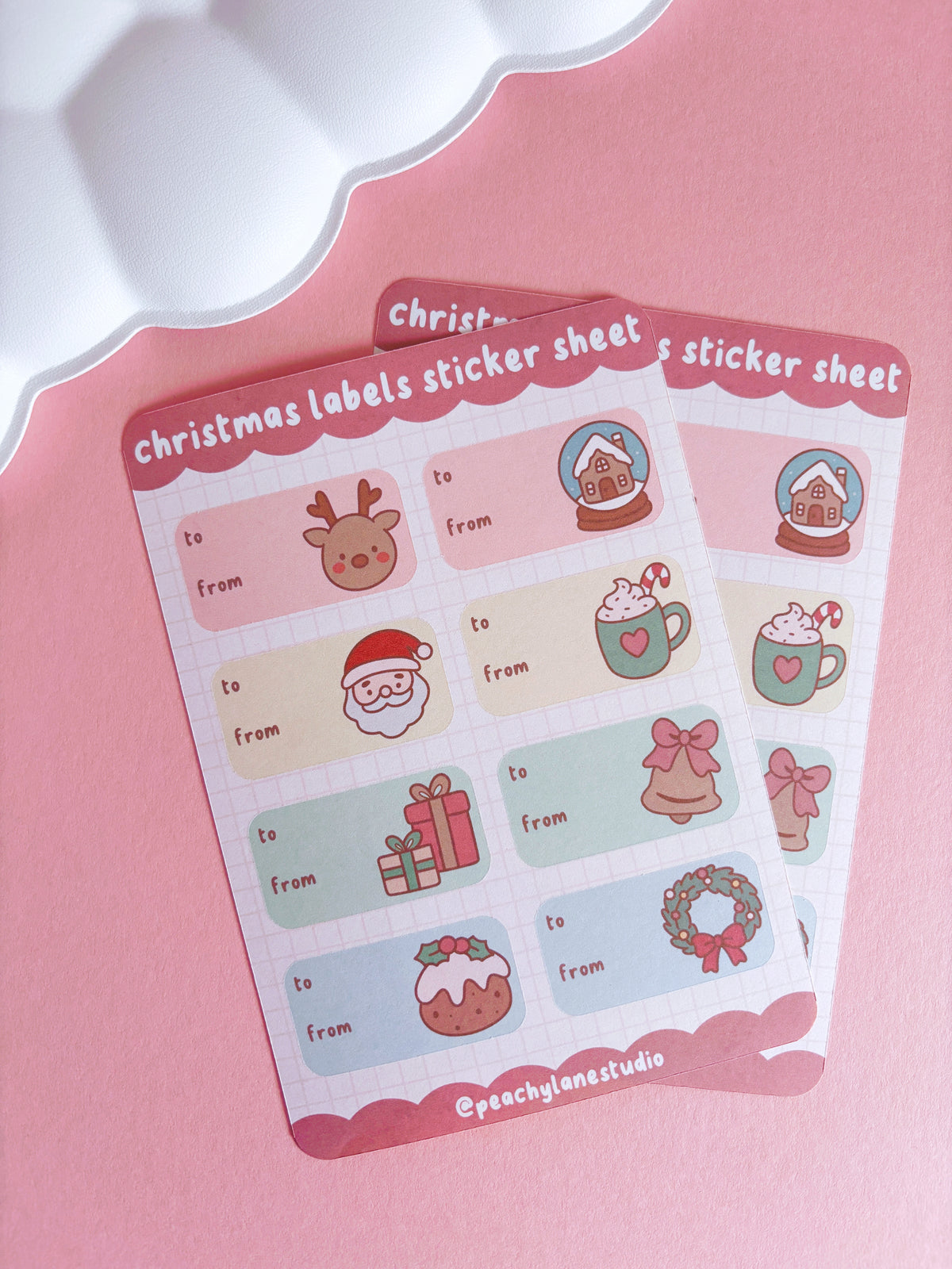 Christmas Labels Sticker Sheet