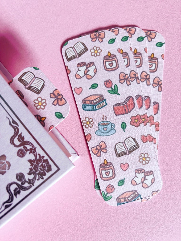 Cosy Pattern Handmade Bookmark