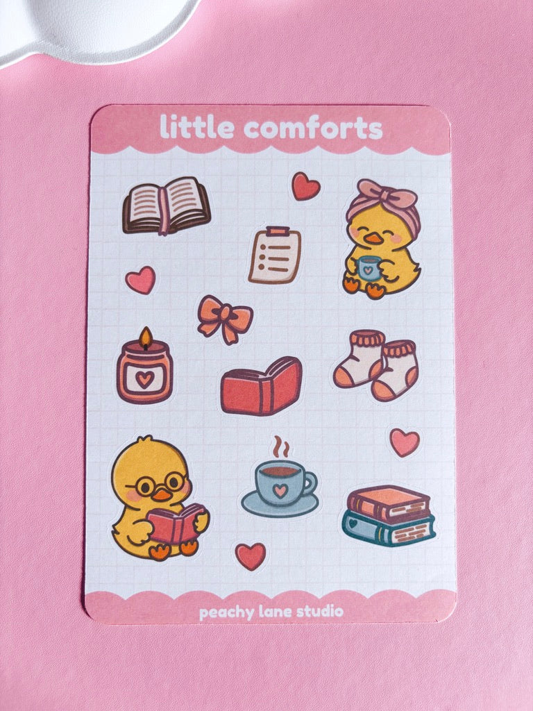 Little Comforts Duck Sticker Sheet