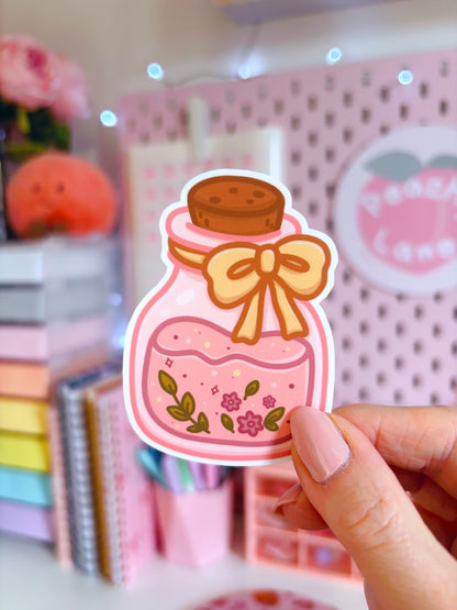 Floral Potion Vinyl Sticker