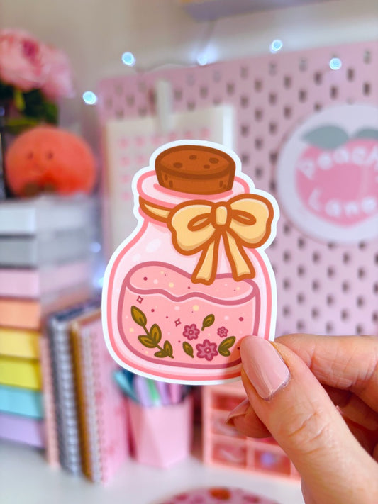 Floral Potion Vinyl Sticker