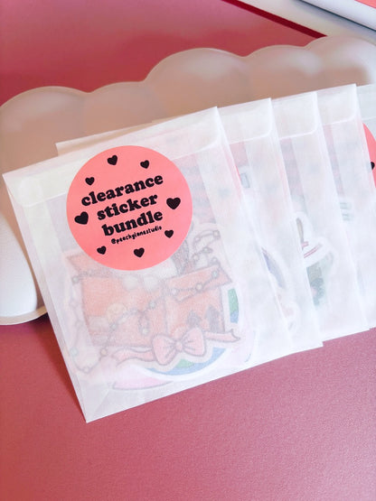 Clearance Sticker Bundle – Pack of 5 Random Vinyl Stickers