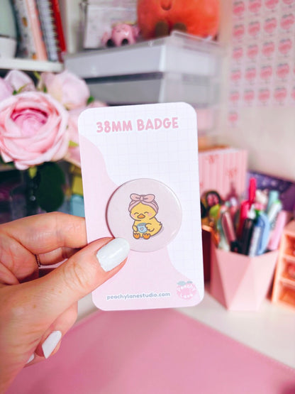 Self Care Duck Pin Badge