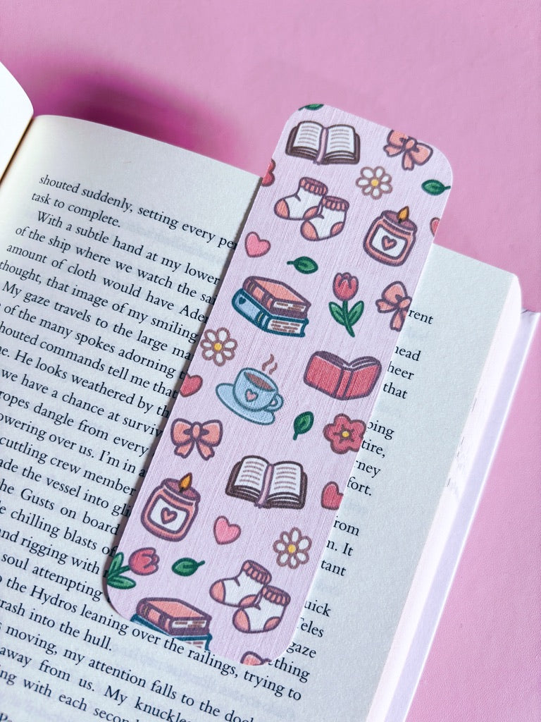 Cosy Pattern Handmade Bookmark