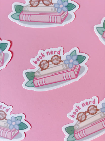 Book Nerd Vinyl Sticker