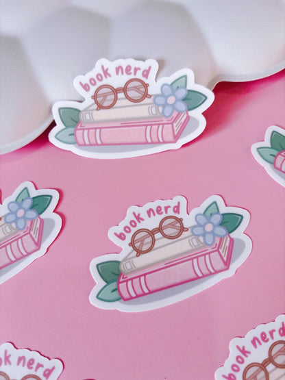 Book Nerd Vinyl Sticker