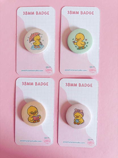 Puddle Days Duck Pin Badge