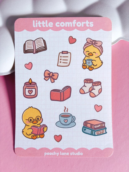 Little Comforts Duck Sticker Sheet