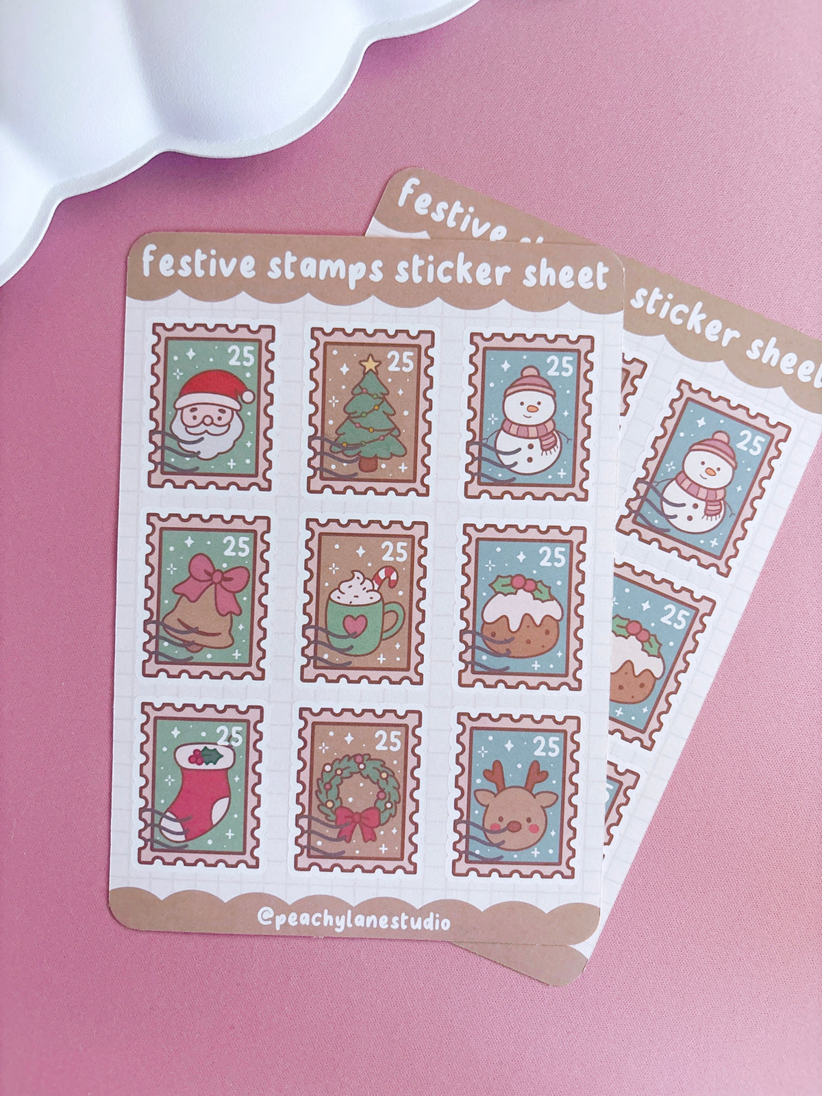 Festive Stamps Sticker Sheet