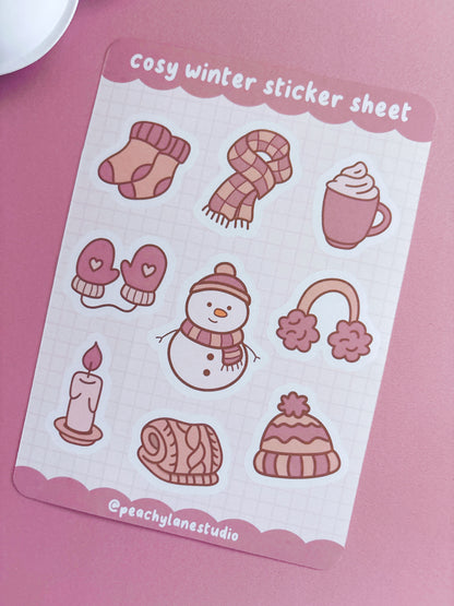 Cosy Winter Sticker Sheet