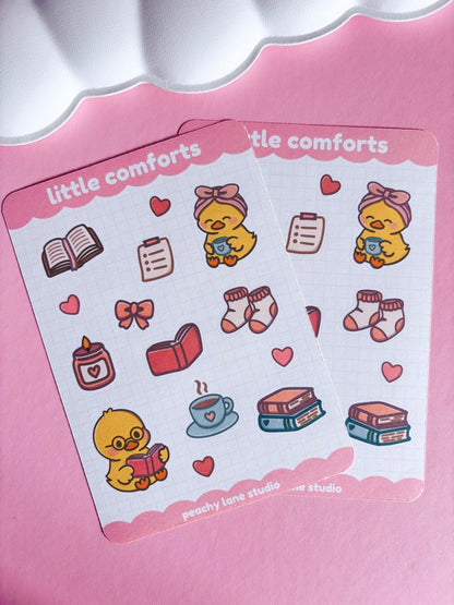 Little Comforts Duck Sticker Sheet