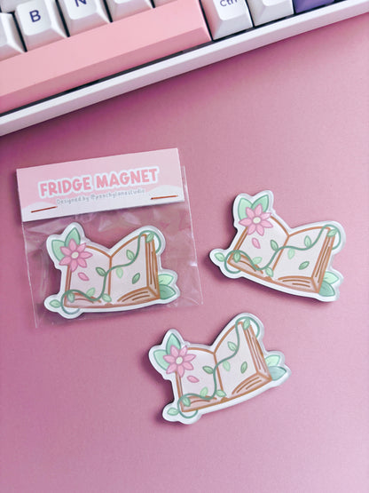 Open Book Glitter Acrylic Magnet