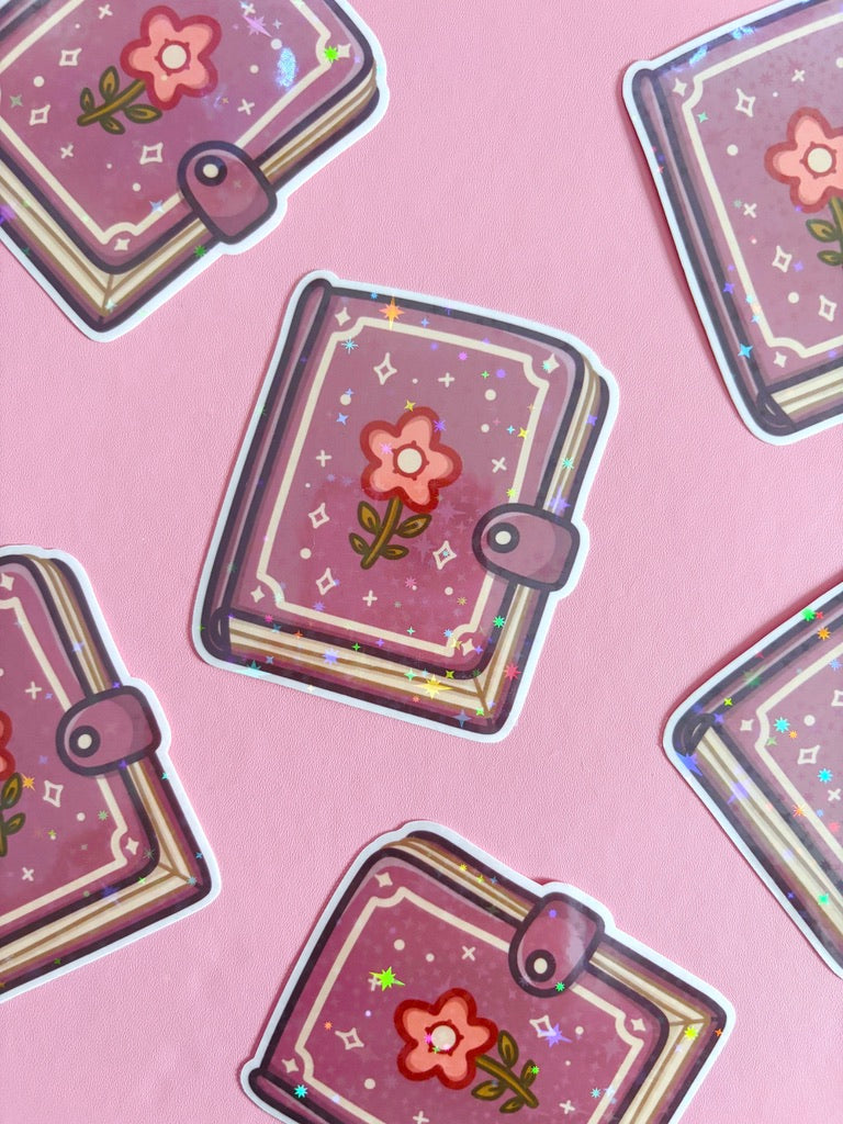 Witch Journal Holographic Stars Vinyl Sticker