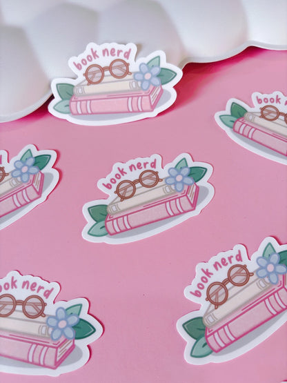 Book Nerd Vinyl Sticker