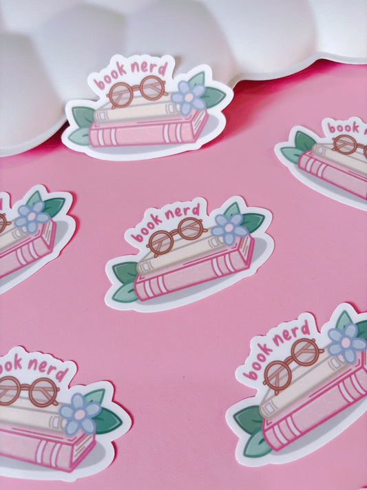 Book Nerd Vinyl Sticker