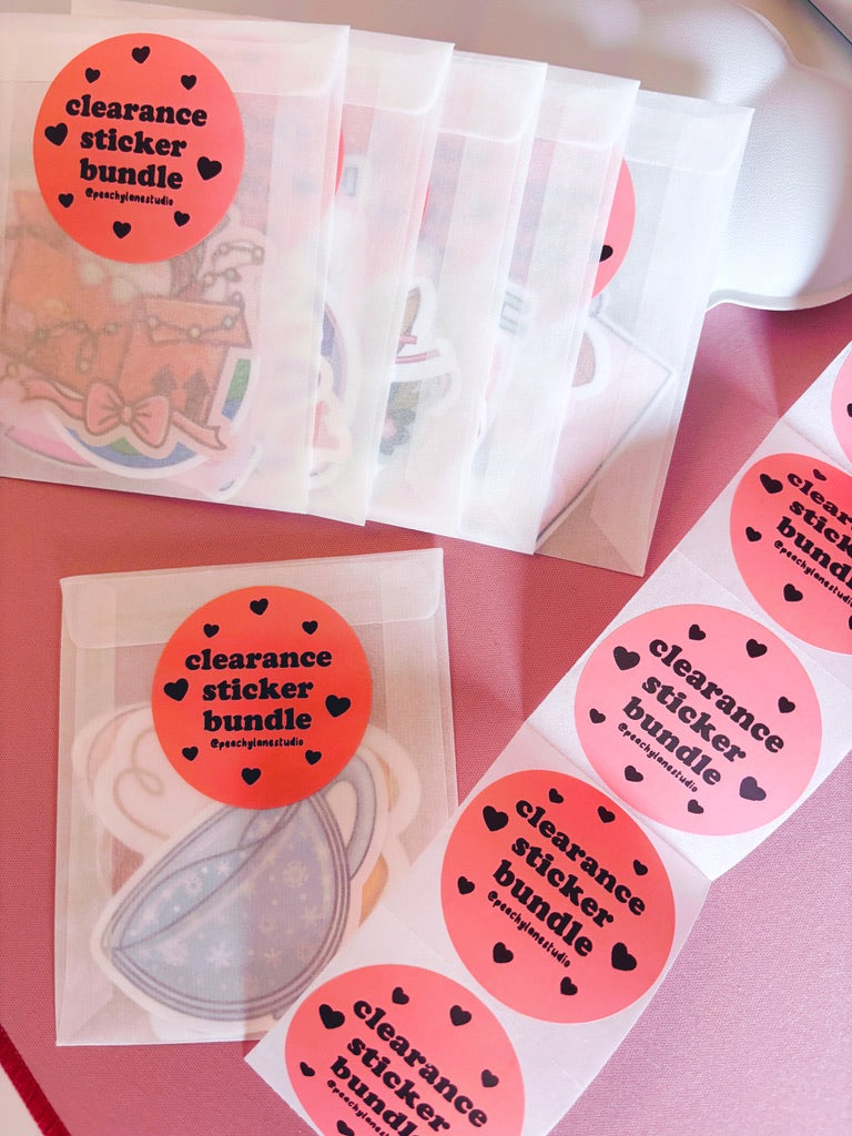 Clearance Sticker Bundle – Pack of 5 Random Vinyl Stickers
