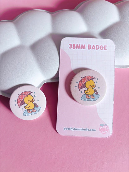 Puddle Days Duck Pin Badge