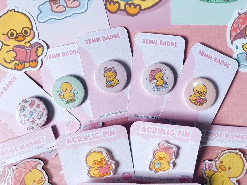 Puddle Days Duck Pin Badge