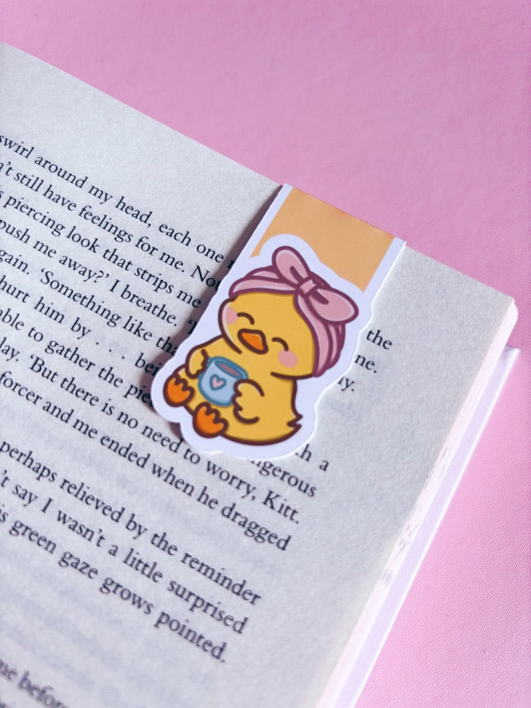Self Care Duck Magnetic Bookmark