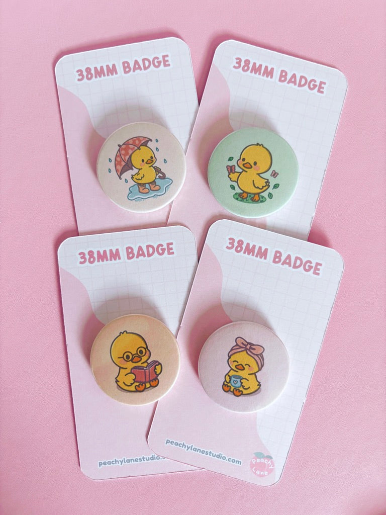 Puddle Days Duck Pin Badge