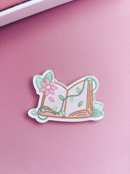 Open Book Glitter Acrylic Magnet