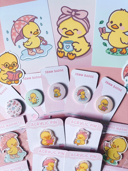 Puddle Days Duck Pin Badge