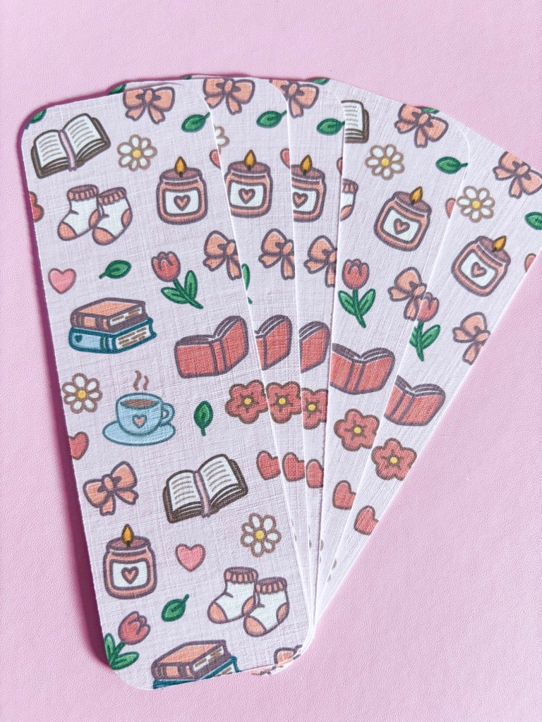 Cosy Pattern Handmade Bookmark