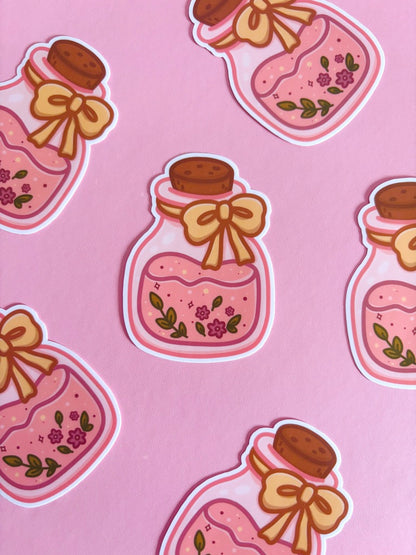 Floral Potion Vinyl Sticker