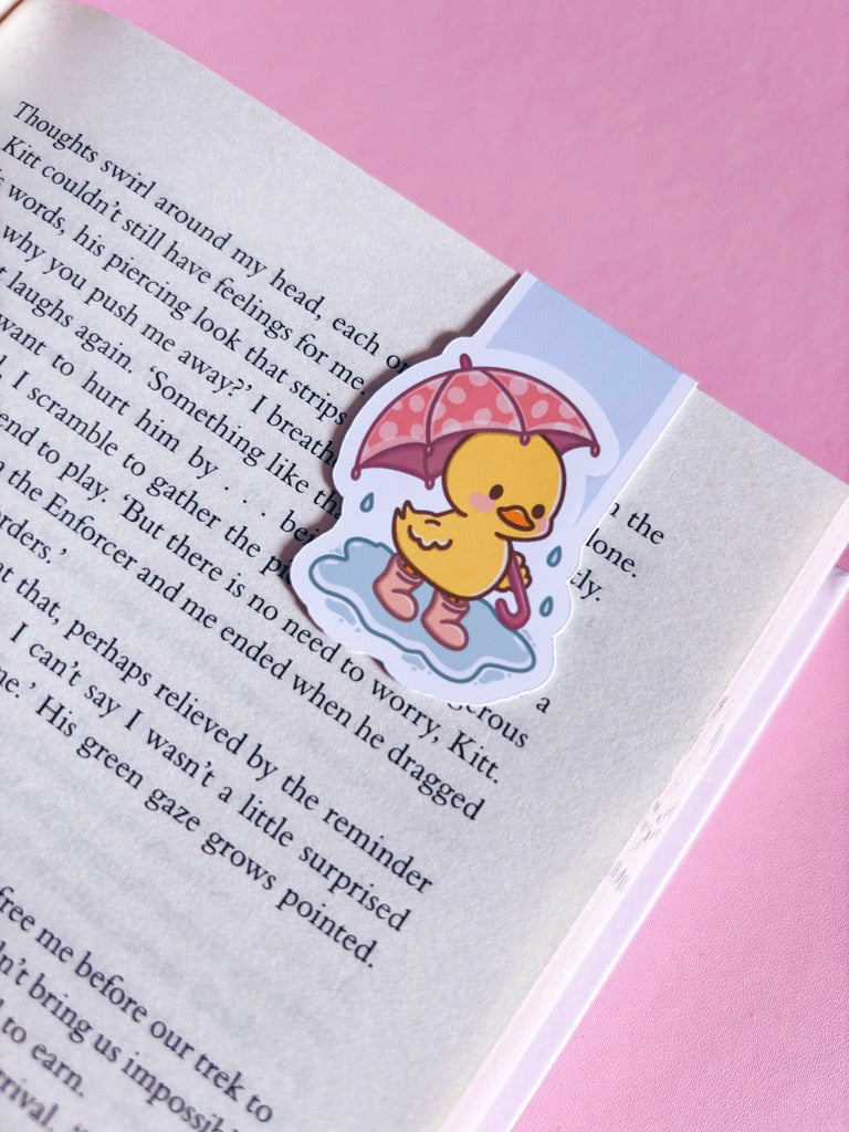 Puddle Days Duck Magnetic Bookmark
