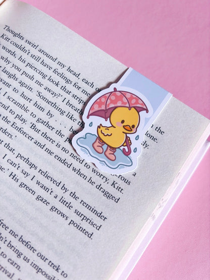 Puddle Days Duck Magnetic Bookmark