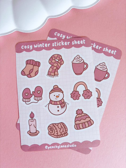 Cosy Winter Sticker Sheet