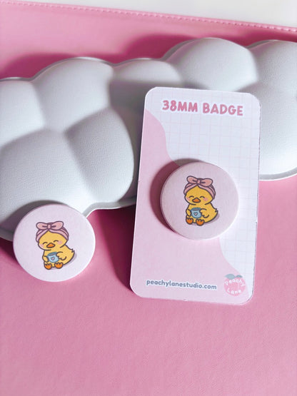 Self Care Duck Pin Badge