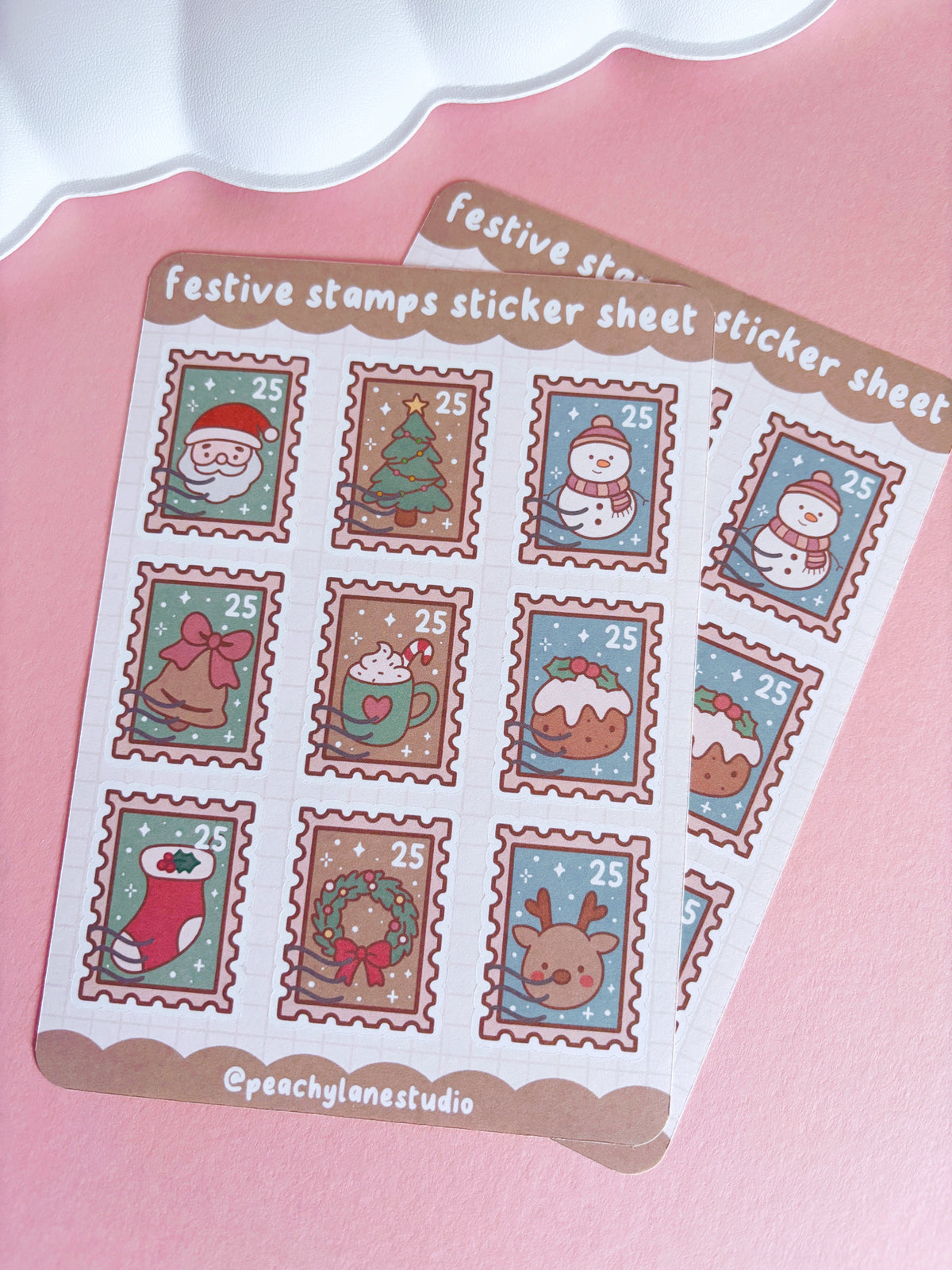 Festive Stamps Sticker Sheet