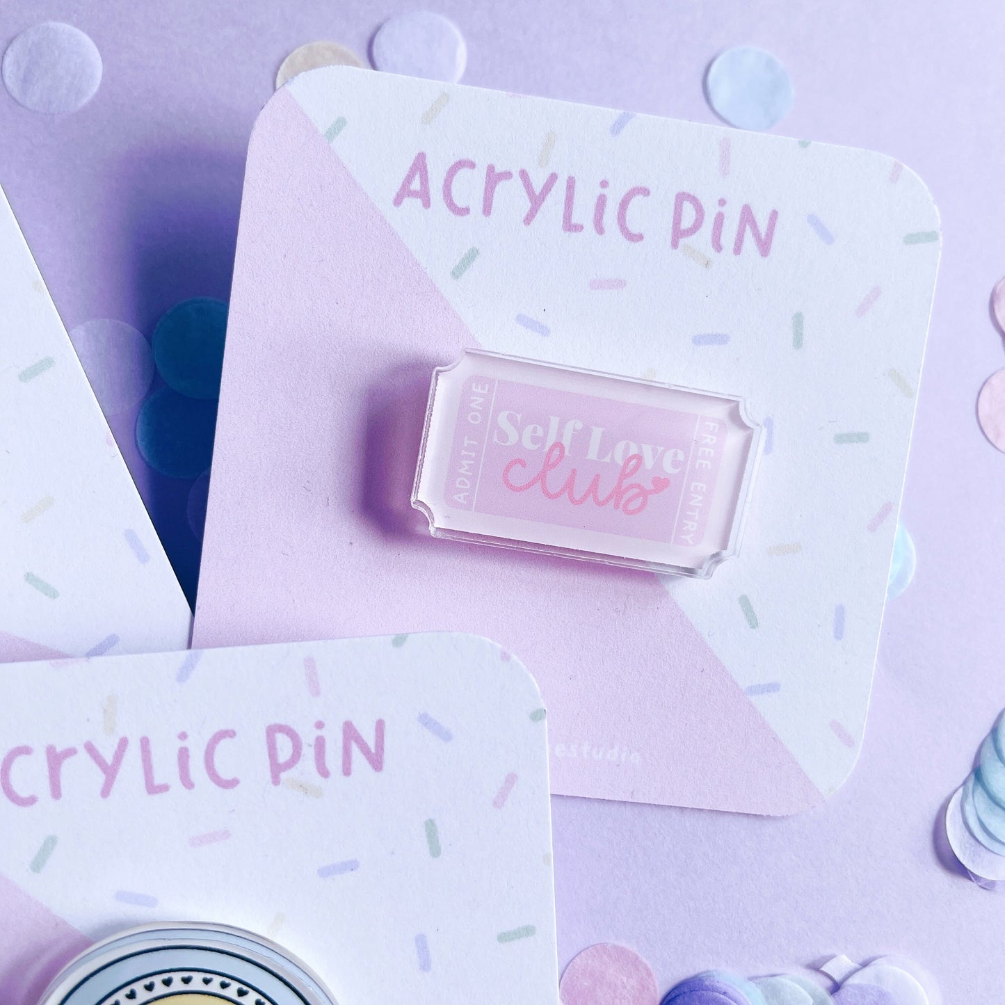 Self Love Club Acrylic Pin