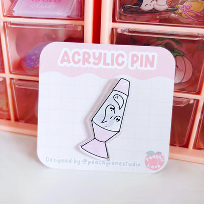 Ghostie Lava Lamp Acrylic Pin