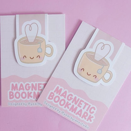 Tea Cup Magnetic Bookmark