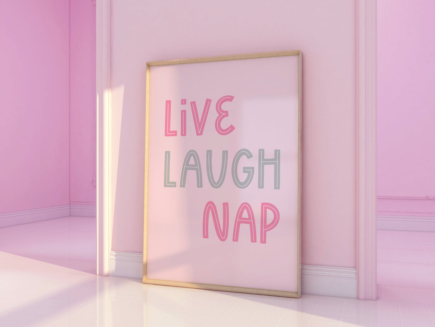 Live Laugh Nap Print