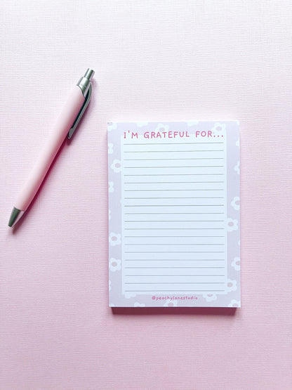 Gratitude Lined A6 Notepad