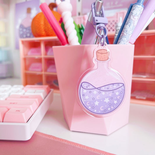 Dreamy Potion Glitter Acrylic Keychain