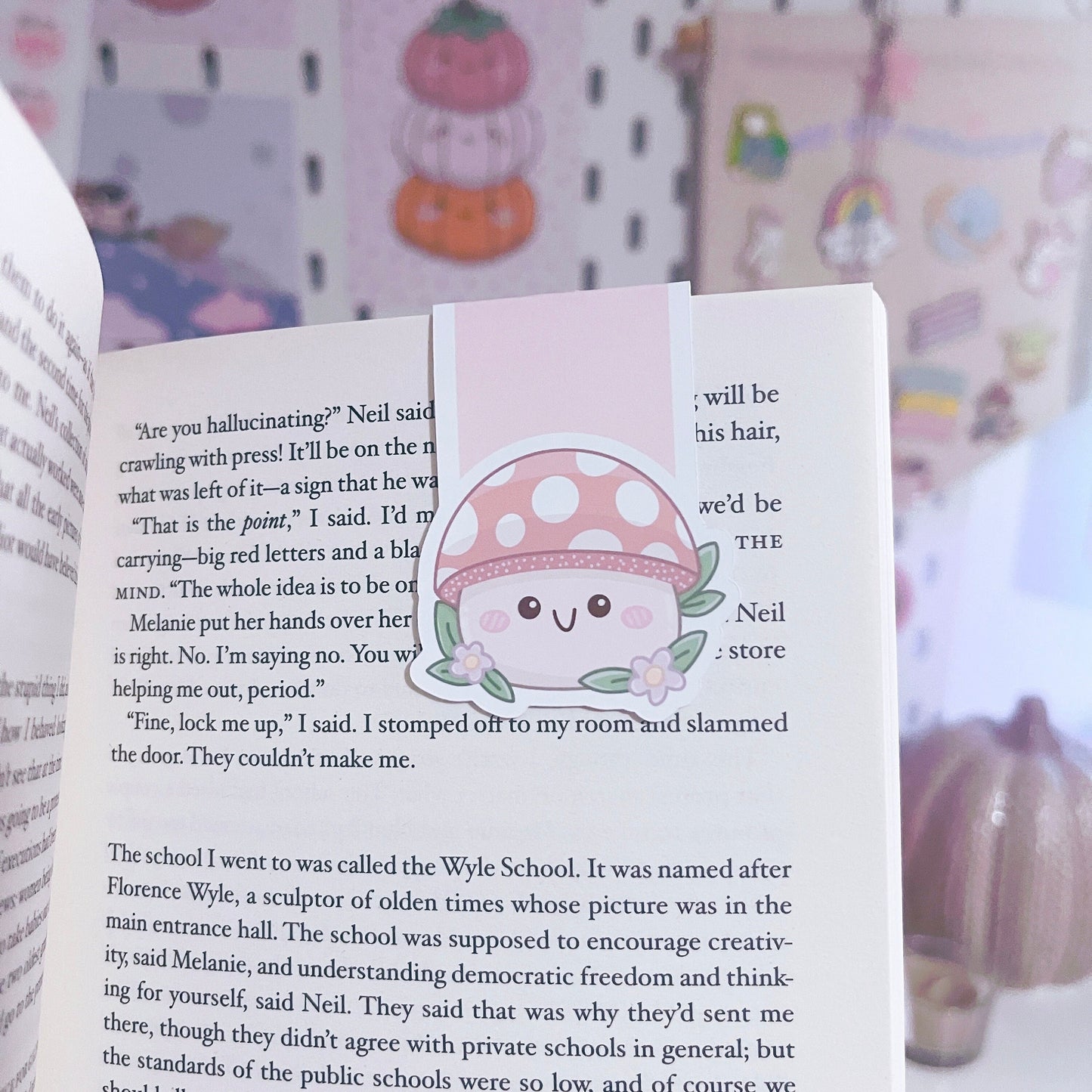 Mushroom Magnetic Bookmark