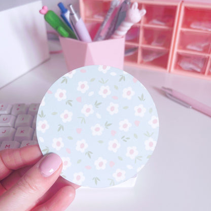 Blue Floral Coaster