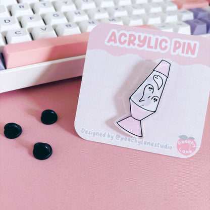 Ghostie Lava Lamp Acrylic Pin