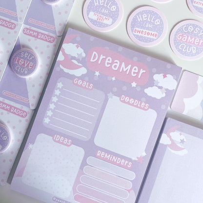 Dreamer A5 Goals and Doodles Notepad