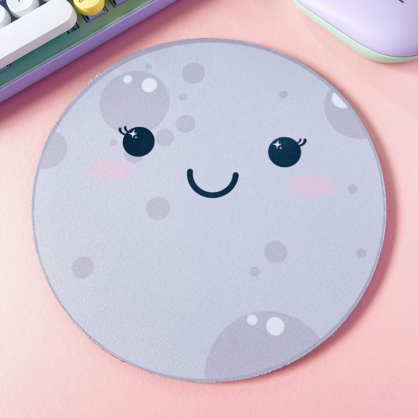 Kawaii Moon Mouse Mat