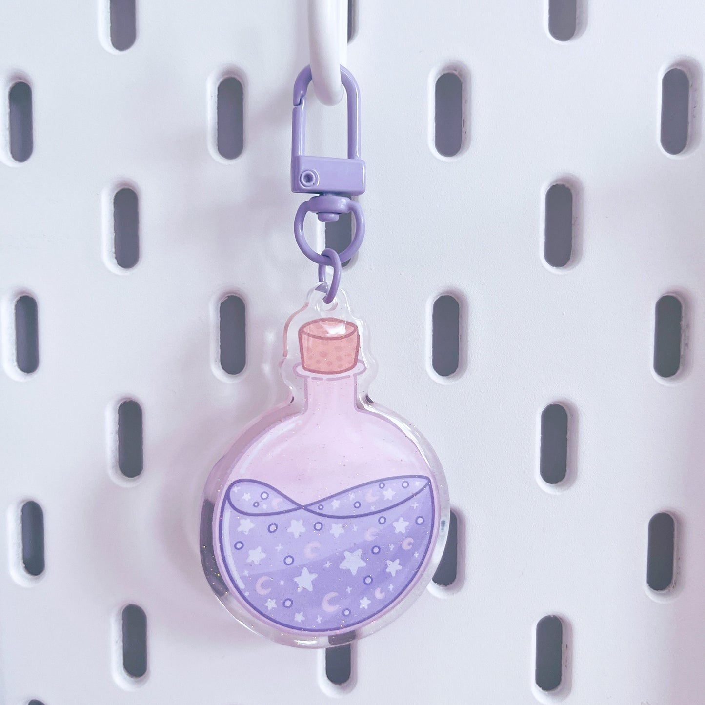 Dreamy Potion Glitter Acrylic Keychain