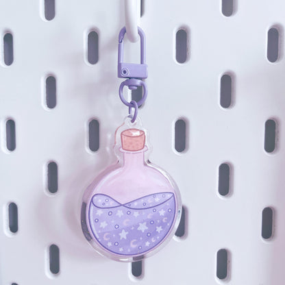 Dreamy Potion Glitter Acrylic Keychain