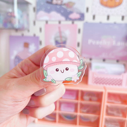 Mushroom Acrylic Pin