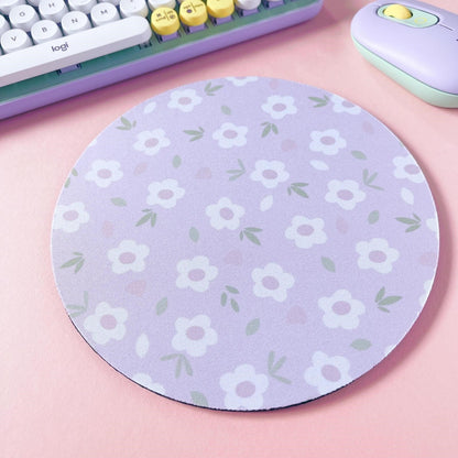 Pink Floral Mouse Mat