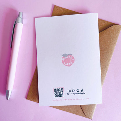 Sloth I Love Hanging With You Greetings Card With Envelope